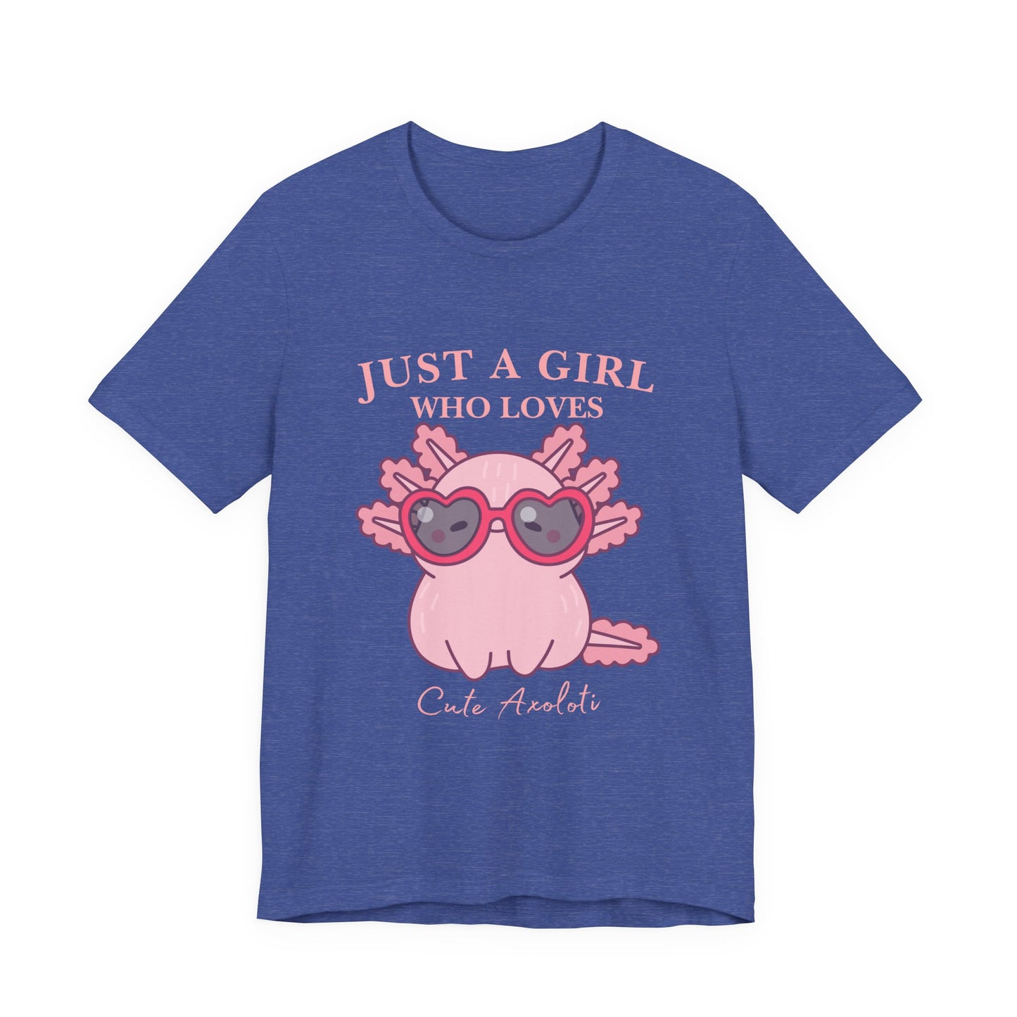 Cute Axolotl Tee for Girls, Just a Girl Who Loves, Unisex Jersey T-Shirt, Animal Lover Gift, Casual Summer Shirt, Adorable Graphic [...]