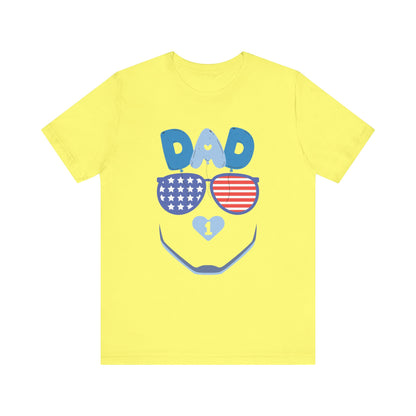 Patriotic Dad Tee, Father's Day Gift, USA Pride Shirt, Unisex Graphic T-Shirt, Summer Casual Wear