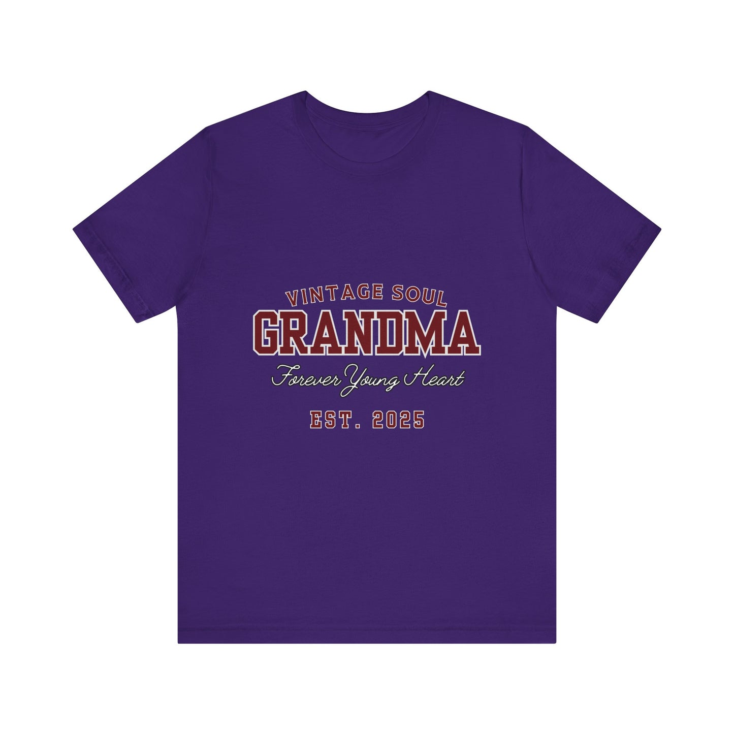 Vintage Soul Grandma Tee - Forever Young Heart, Birthday Gift, Family Reunion, Mothers Day Gift, Cute Grandma Shirt