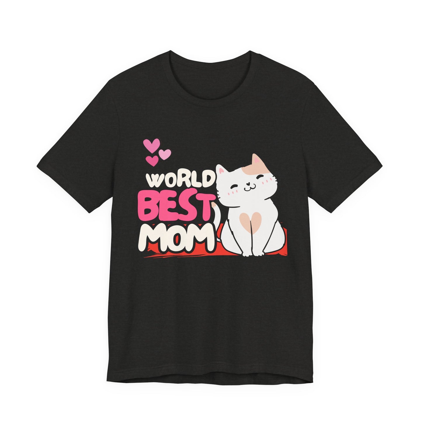World's Best Mom Kitty Cat Tee, Unisex T-Shirt for Cat Lovers, Mother's Day Gift, Casual Wear, Kids and Moms Matching Shirts, Cute Pet Lover [...]