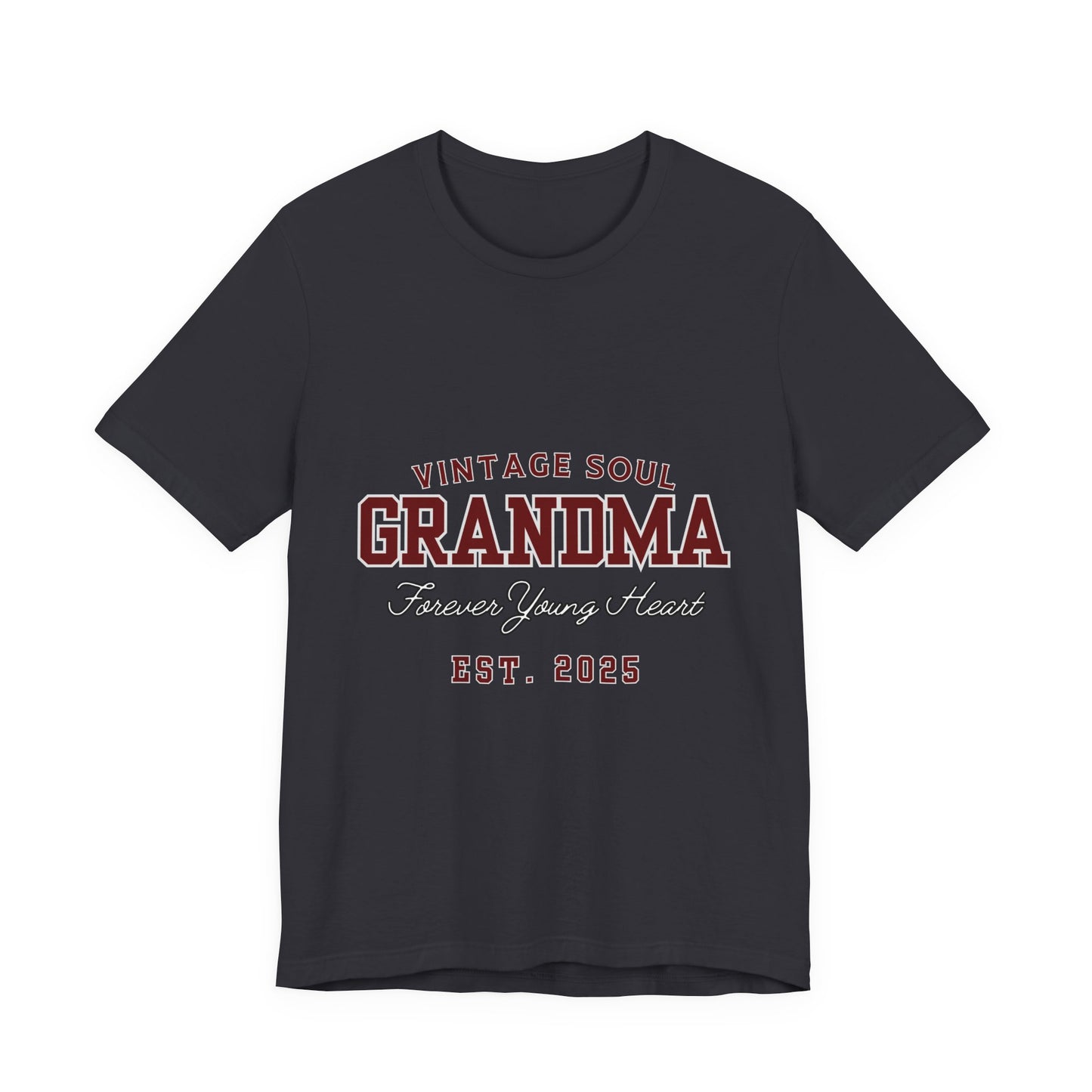 Vintage Soul Grandma Tee - Forever Young Heart, Birthday Gift, Family Reunion, Mothers Day Gift, Cute Grandma Shirt