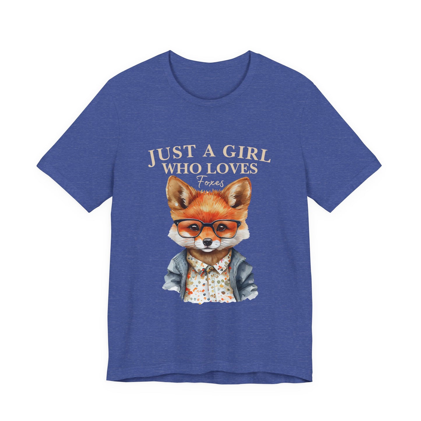 Cute Fox Graphic Tee for Animal Lovers, Fun Gift for Girls, Nature Lover Shirt, Animal Themed Apparel, Perfect for Casual Outings