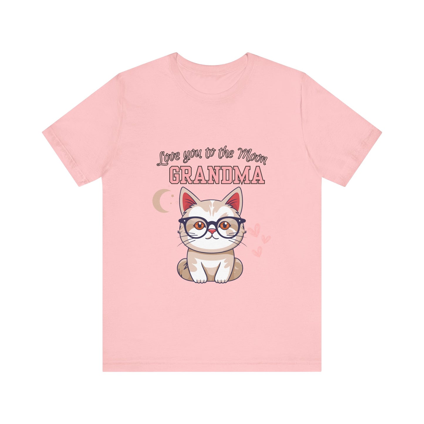 Love You to the Moon Grandma Cat Tee, Cute Cat Shirt, Gift for Grandma, Birthday Tee, Grandparent Gift, Funny Cat T-Shirt