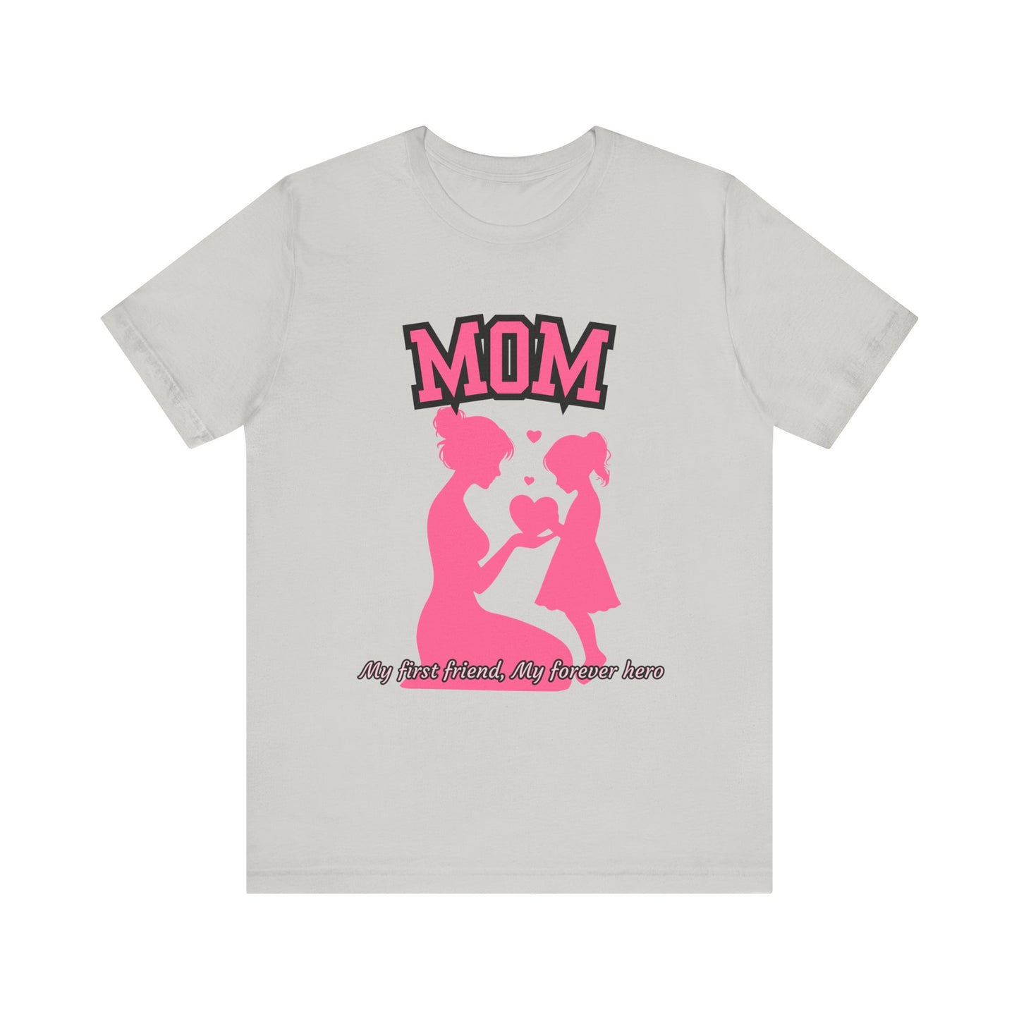 Mom and Daughter Love Tee | Unisex Jersey T-shirt for Mother's Day, Birthday Gift, Family Outing, Casual Wear, Heartwarming Gift
