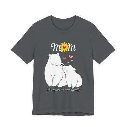 Mom Love Short Sleeve Tee, Cute Mom Shirt, Gift for Mom, Family Tee, Mother's Day Shirt, Mother's Day Gift