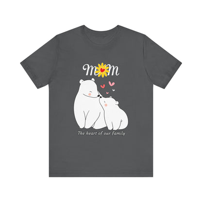 Mom Love Short Sleeve Tee, Cute Mom Shirt, Gift for Mom, Family Tee, Mother's Day Shirt, Mother's Day Gift