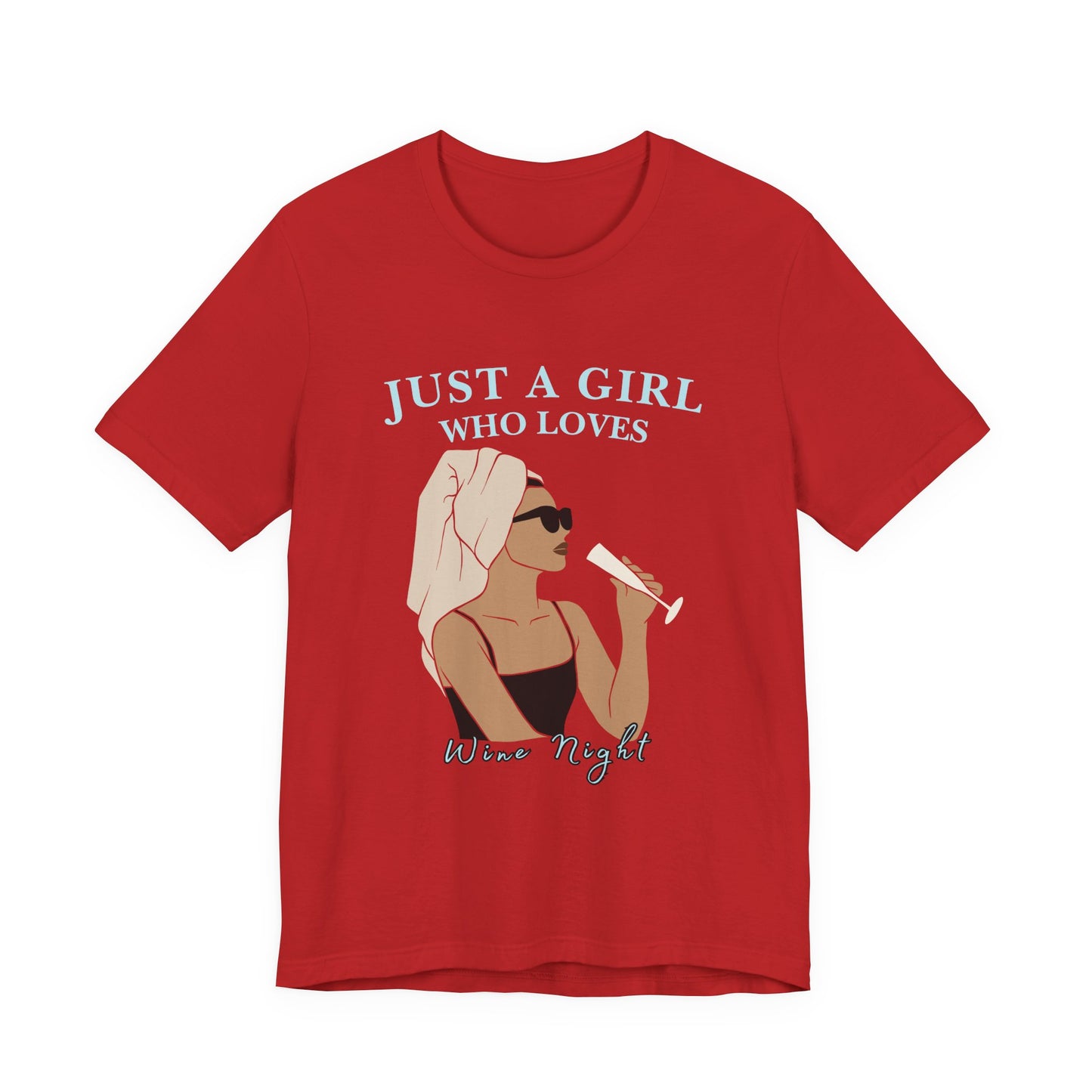 Chic Wine Lover Tee | Just A Girl Who Loves Wine Night Shirt, Gift for Wine Enthusiasts, Relaxation Outfit, Perfect for Parties, Girls [...]
