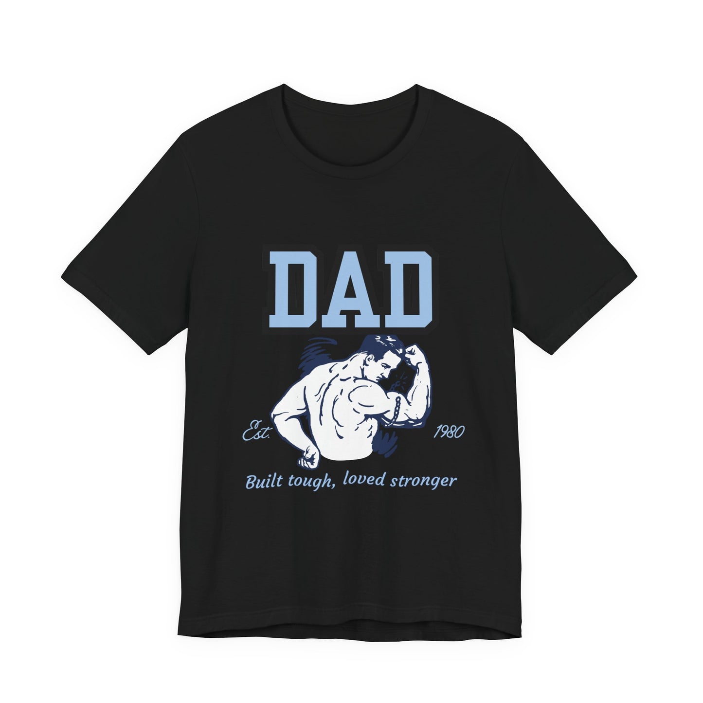 DAD Strong Unisex Jersey Tee, Father's Day Gift, Dad Humor Shirt, Comfortable Casual Top, Birthday Gift Tee, Everyday Wear