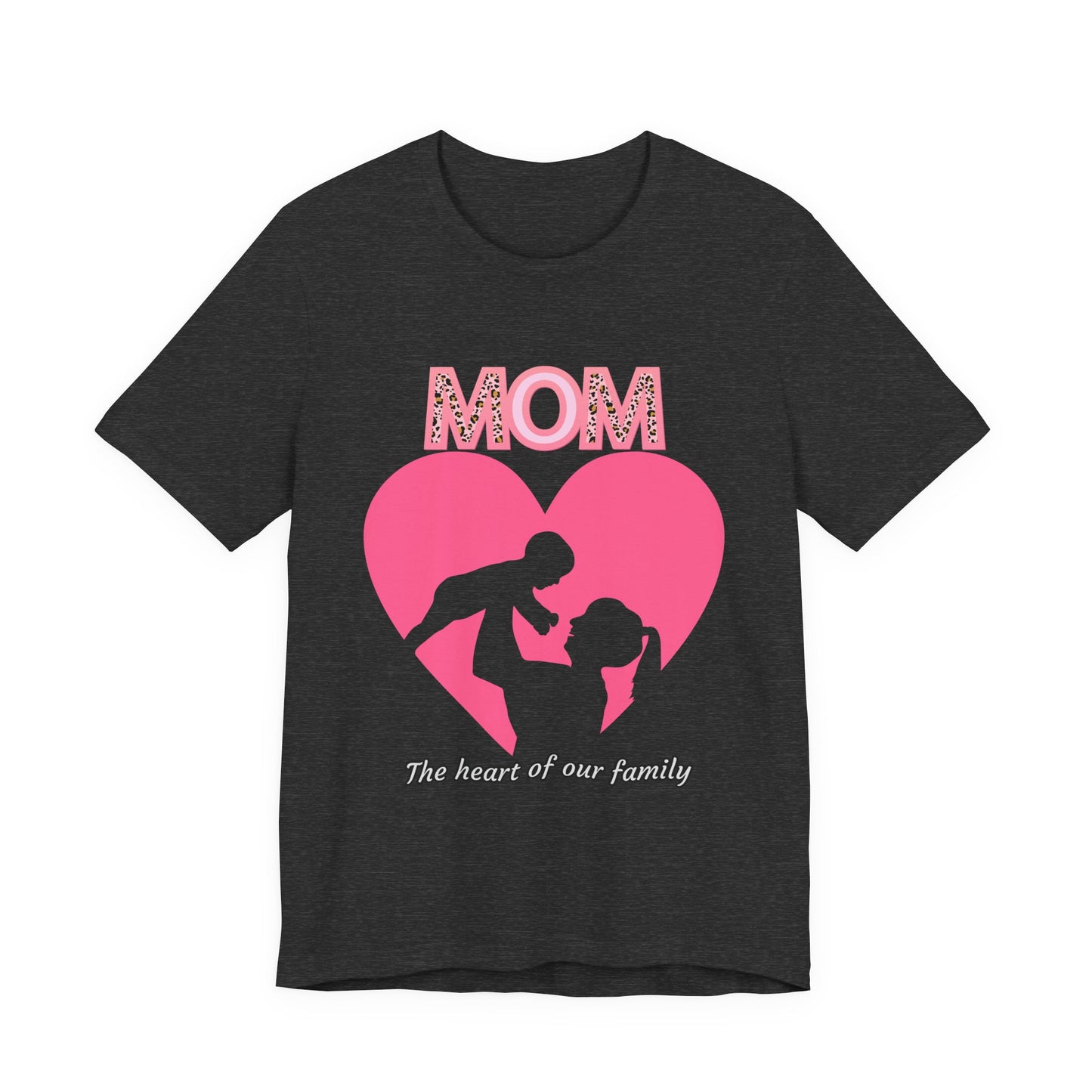 Mom Heart Unisex Tee | Gift for Mom, Mother's Day Shirt, Family Love T-Shirt, Heartwarming Apparel, Cute Mom Gift