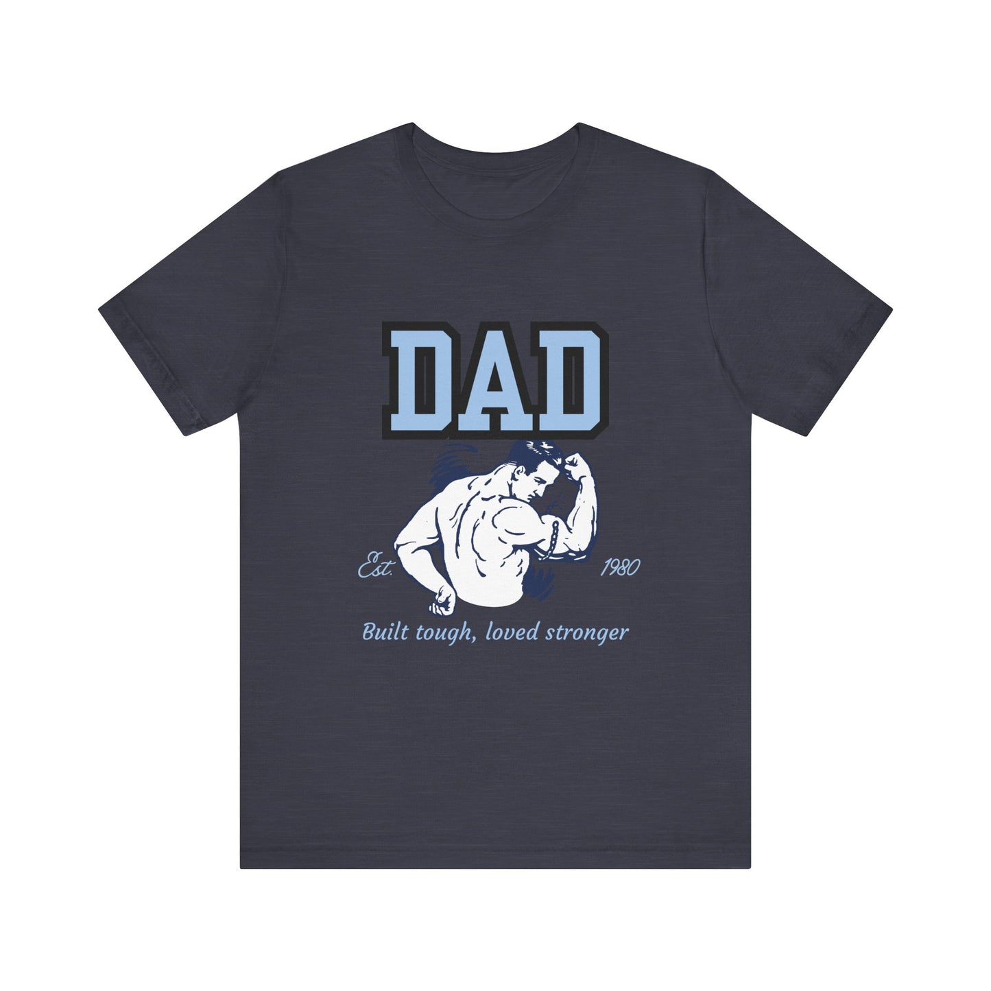 DAD Strong Unisex Jersey Tee, Father's Day Gift, Dad Humor Shirt, Comfortable Casual Top, Birthday Gift Tee, Everyday Wear