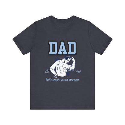 DAD Strong Unisex Jersey Tee, Father's Day Gift, Dad Humor Shirt, Comfortable Casual Top, Birthday Gift Tee, Everyday Wear