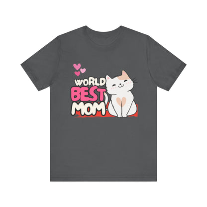World's Best Mom Kitty Cat Tee, Unisex T-Shirt for Cat Lovers, Mother's Day Gift, Casual Wear, Kids and Moms Matching Shirts, Cute Pet Lover [...]