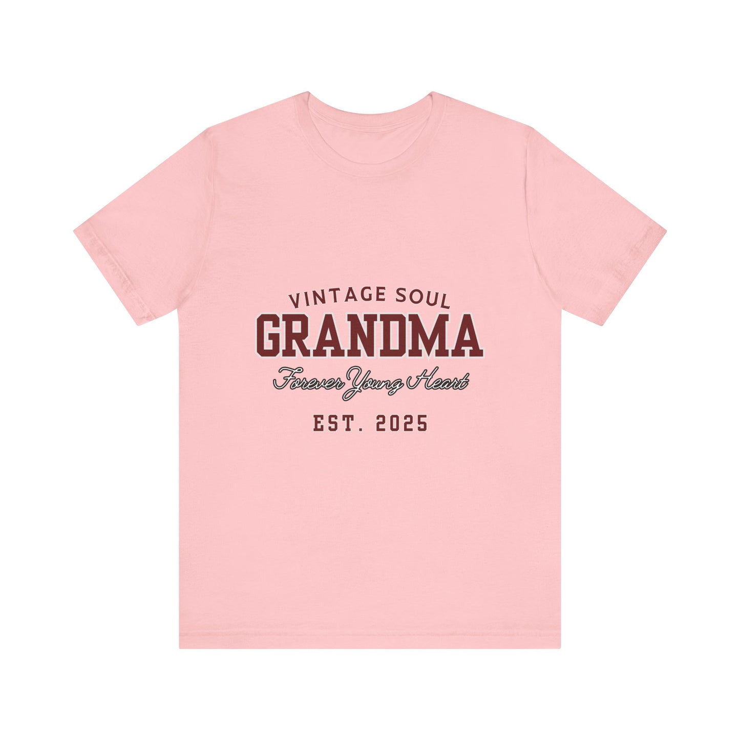 Vintage Soul Grandma Tee - Forever Young Heart, Birthday Gift, Family Reunion, Mothers Day Gift, Cute Grandma Shirt