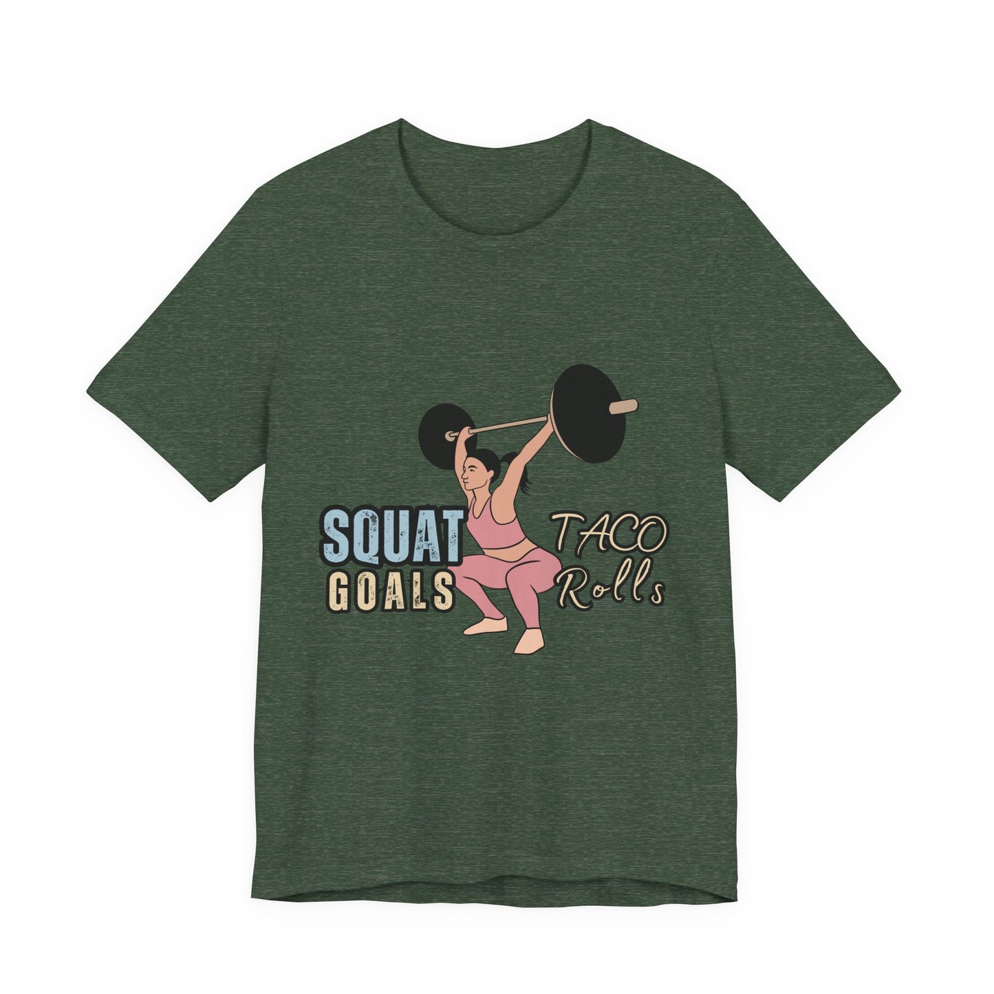 Squat Goals Unisex Jersey Tee, Funny Workout Shirt, Fitness Gift, Gym Apparel, Weightlifting Top, Motivational Tee
