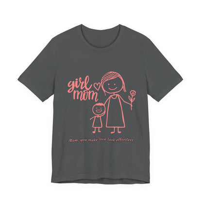 Mom Love Graphic Tee - Cute Mother's Day Gift, Family T-Shirt, Gift for Mom, Cute Apparel, Unisex Shirt