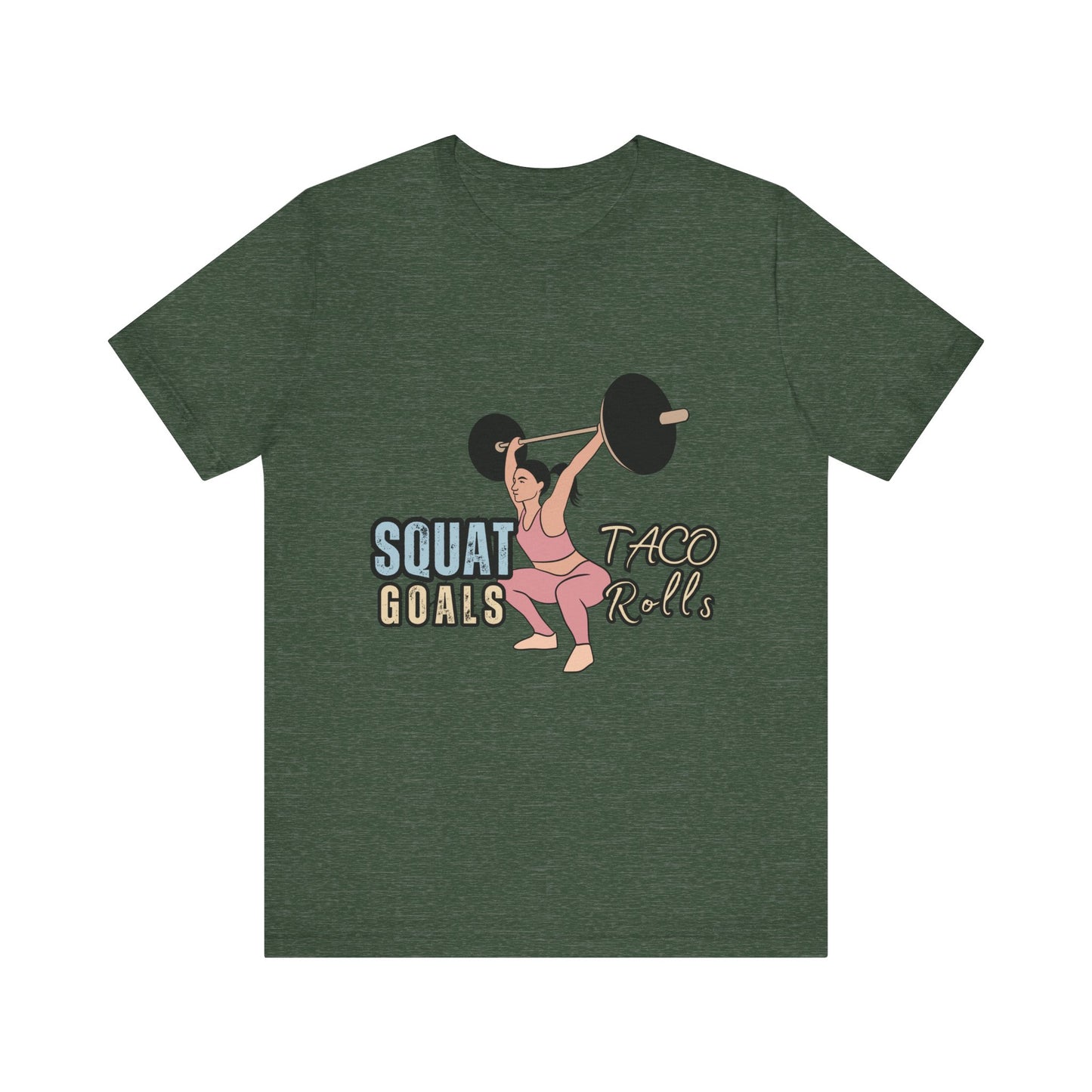 Squat Goals Unisex Jersey Tee, Funny Workout Shirt, Fitness Gift, Gym Apparel, Weightlifting Top, Motivational Tee