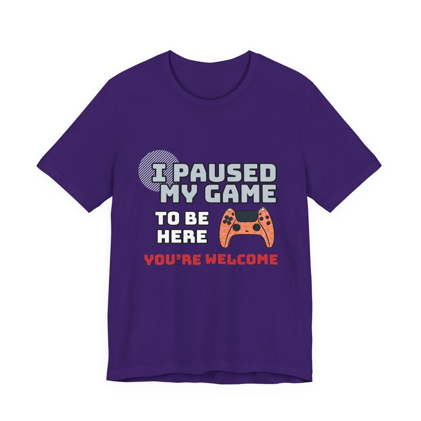 Gamer Tee, I Paused My Game Shirt, Unisex Video Game T-Shirt, Funny Gamer Gift, Casual Video Game Tee