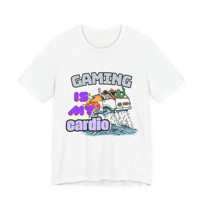 Gaming Is My Cardio Tee, Unisex Graphic T-Shirt for Gamers, Funny Gift for Birthdays, Casual Wear, Unique Gamer Apparel