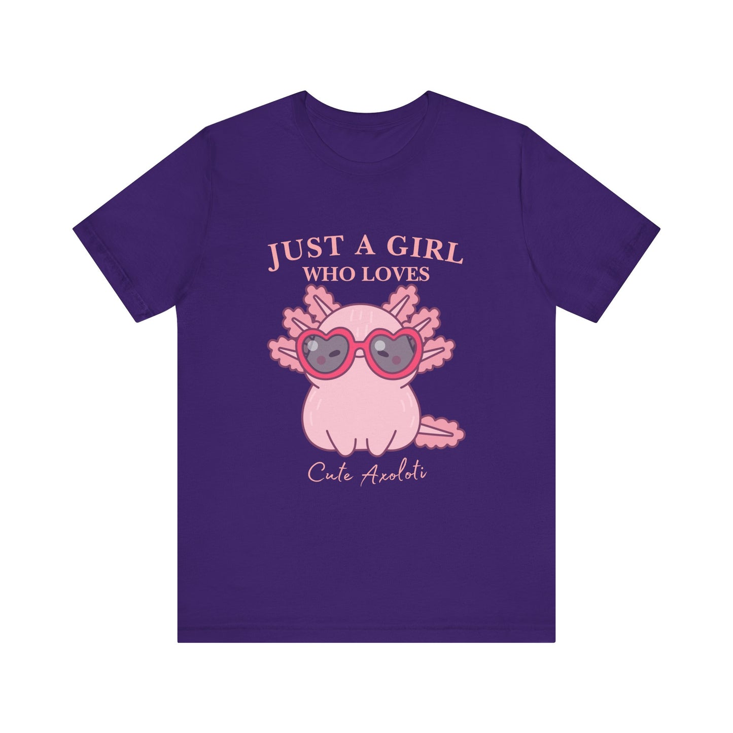 Cute Axolotl Tee for Girls, Just a Girl Who Loves, Unisex Jersey T-Shirt, Animal Lover Gift, Casual Summer Shirt, Adorable Graphic [...]