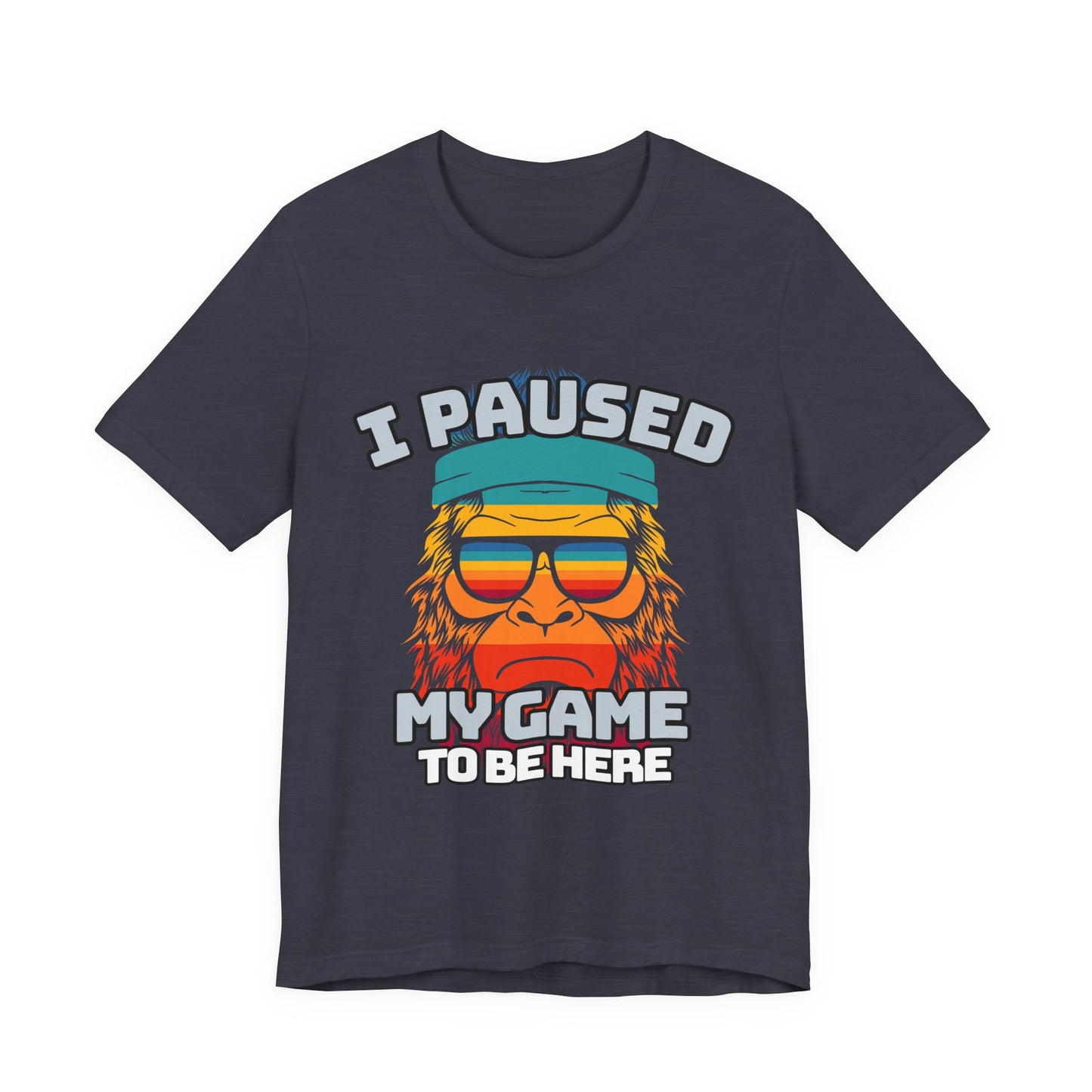 Funny Gamer Tee - I Paused My Game To Be Here, Gaming Shirt, Unisex T-Shirt, Gift for Gamers, Casual Summer Wear, Vintage Gaming Apparel