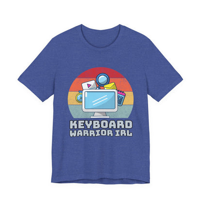 Playful Keyboard Warrior Tee, Gamer Shirt, Geek Fashion, Cute Coding Gift, Unisex Casual Tee, Retro Gaming Apparel