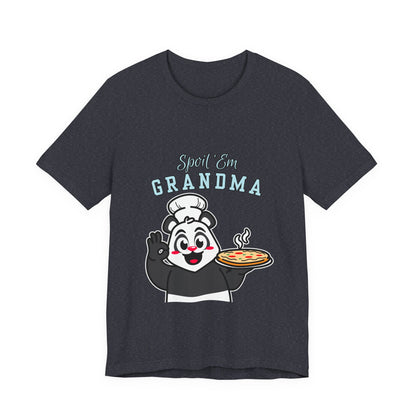 Cute Grandma Cooking Tee, Fun Family Gift, Unisex T-Shirt, Cute Chef Panda Design, Birthday, Mother's Day, Casual Wear