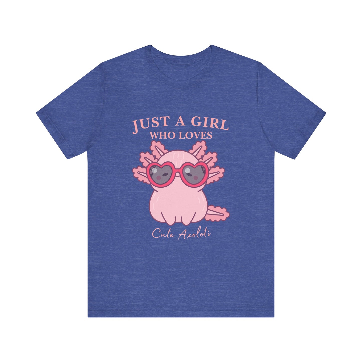 Cute Axolotl Tee for Girls, Just a Girl Who Loves, Unisex Jersey T-Shirt, Animal Lover Gift, Casual Summer Shirt, Adorable Graphic [...]