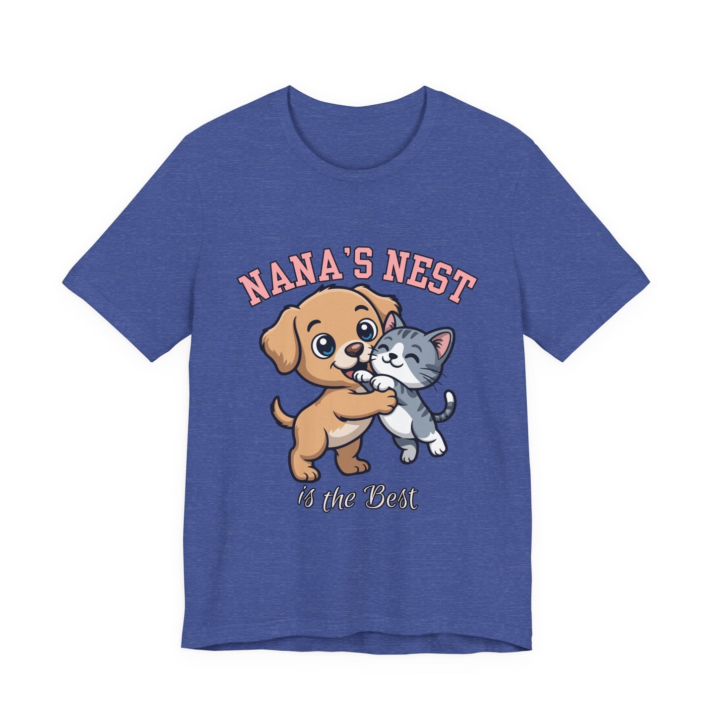 Nana's Nest Pets Unisex Tee, Cute Pet Lover T-Shirt, Gift for Dog and Cat Lovers, Family Reunion Shirt, Birthday Gift Idea