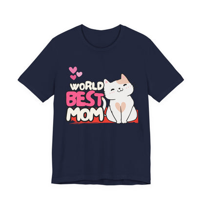 World's Best Mom Kitty Cat Tee, Unisex T-Shirt for Cat Lovers, Mother's Day Gift, Casual Wear, Kids and Moms Matching Shirts, Cute Pet Lover [...]