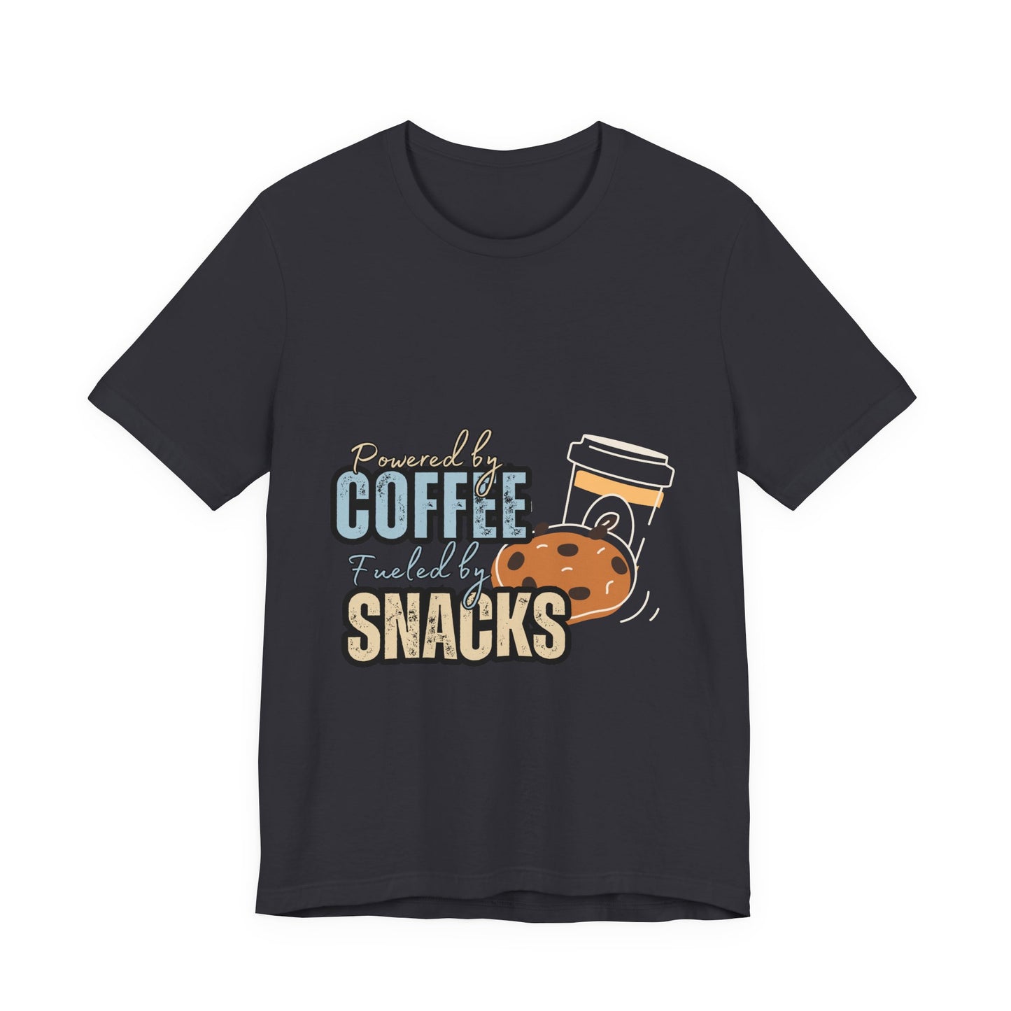 Coffee & Snacks Unisex Tee | Fun Graphic Shirt | Perfect for Coffee Lovers | Kitchen Gift | Foodie Apparel