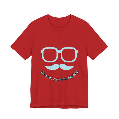 Dad Myth Short Sleeve Tee, Father's Day Gift, Unisex T-Shirt, Funny Dad Shirt, Casual Dad Apparel, Gift for Him