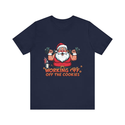 Unisex Tee Santa Funny Cookies Design T-Shirt