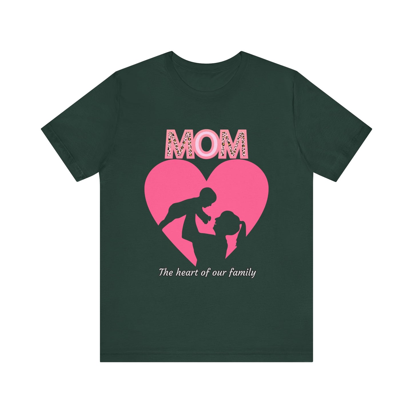 Mom Heart Unisex Tee | Gift for Mom, Mother's Day Shirt, Family Love T-Shirt, Heartwarming Apparel, Cute Mom Gift