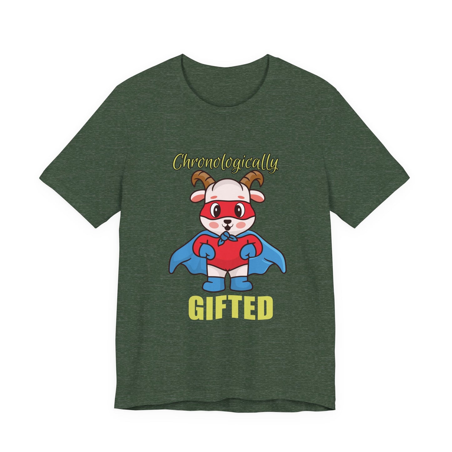 Chronologically Gifted Superhero Tee, Fun T-Shirt for Kids, Birthday Gift, Unisex Short Sleeve, Comfortable Casual Wear, Cute Pet [...]