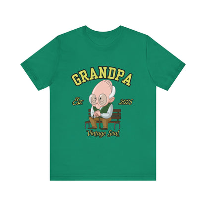 Vintage Grandpa Tee, Unisex Short Sleeve T-Shirt, Gift for Grandpa, Father's Day Outfit, Family Reunion Apparel, Nostalgic T-Shirt