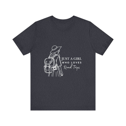 Adventure-Ready Tee for Girls | 'Just a Girl Who Loves Road Trips' | Travel Shirt, Vacation Outfit, Gift for Travelers, Summer [...]