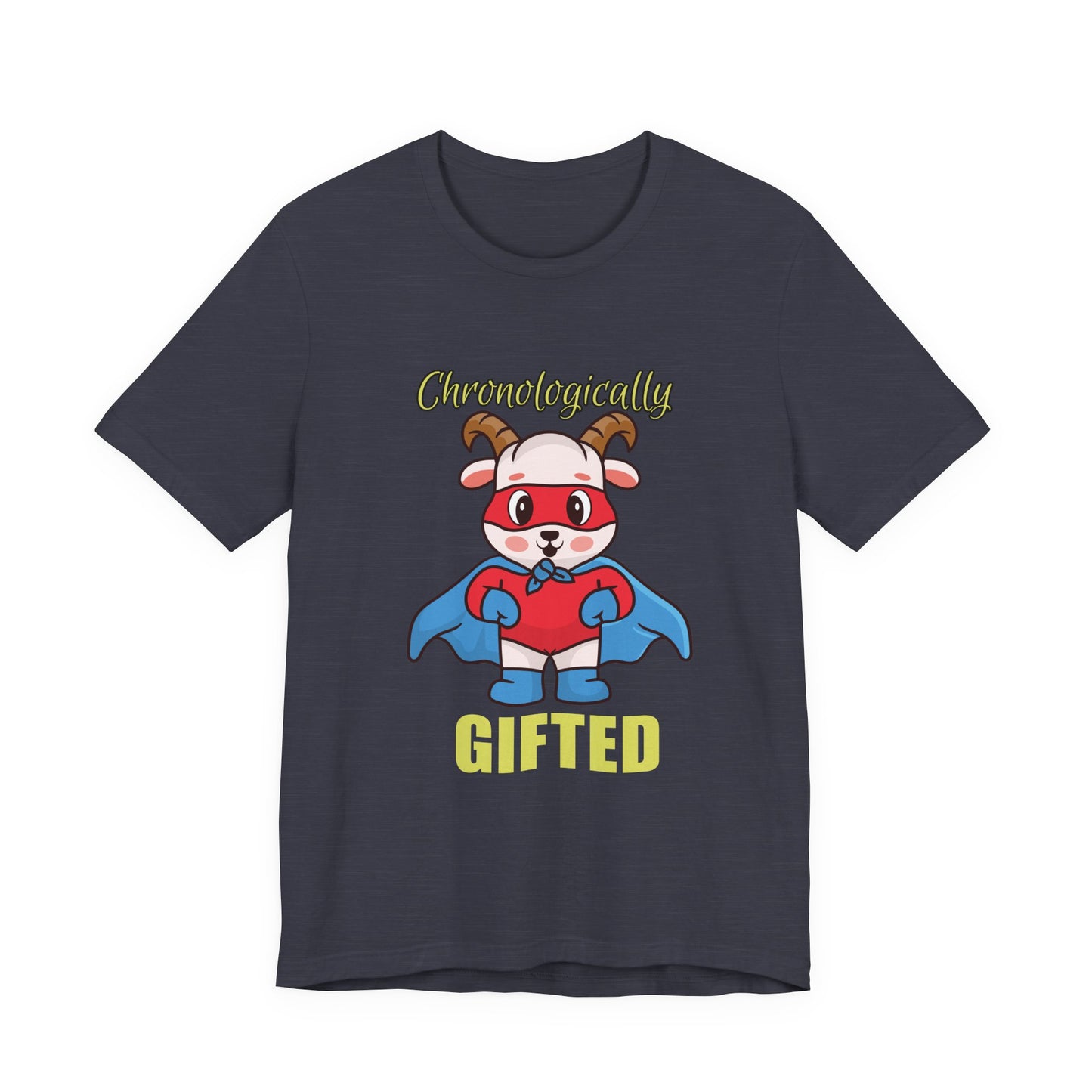 Chronologically Gifted Superhero Tee, Fun T-Shirt for Kids, Birthday Gift, Unisex Short Sleeve, Comfortable Casual Wear, Cute Pet [...]
