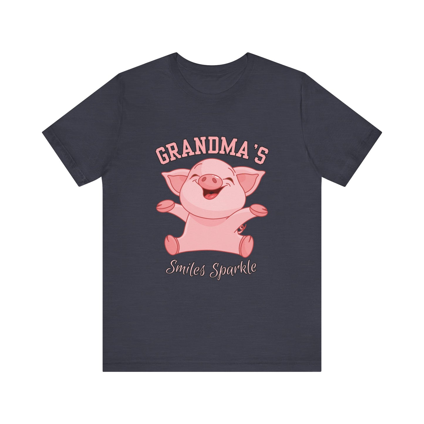Grandma's Smiles Short Sleeve Tee, Cute Gift for Grandma, Family Gathering Shirt, Birthday Gift, Casual Wear, Fun Tee