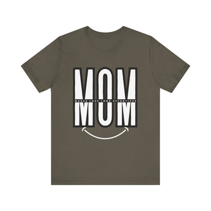 Mom Life Short Sleeve Tee - Perfect Gift for Mothers, Mother's Day, Casual Wear, Family Gatherings, Unique Mom Shirt