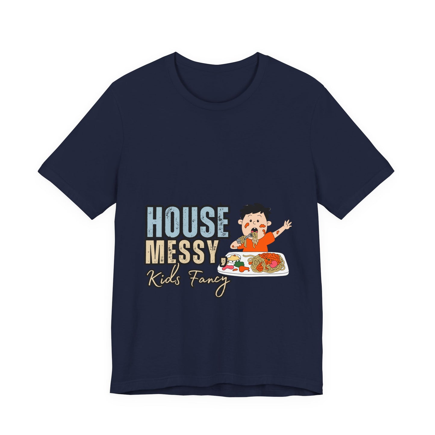 Messy House Kids Funny Tee, Unisex Short Sleeve Shirt, Family Humor Gift, Parenting Humor T-Shirt, Kids Mess T-Shirt