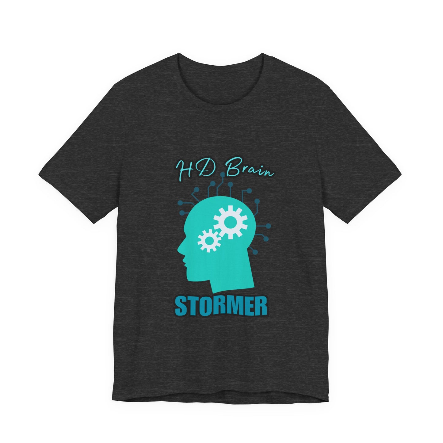 HD Brain Stormer Tee, Funny Unisex T-Shirt, Gift for Tech Lovers, Unique Geeky Apparel, Casual Brainstorming Shirt