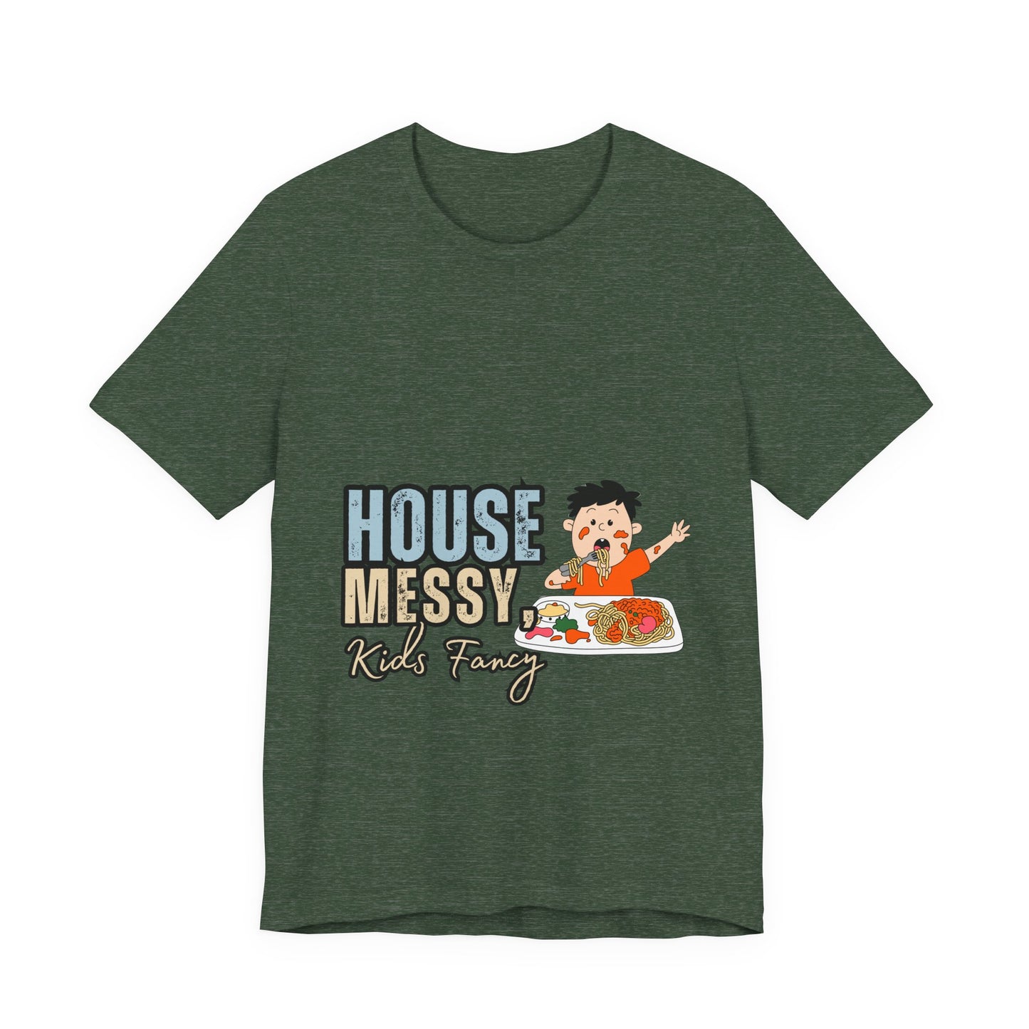 Messy House Kids Funny Tee, Unisex Short Sleeve Shirt, Family Humor Gift, Parenting Humor T-Shirt, Kids Mess T-Shirt