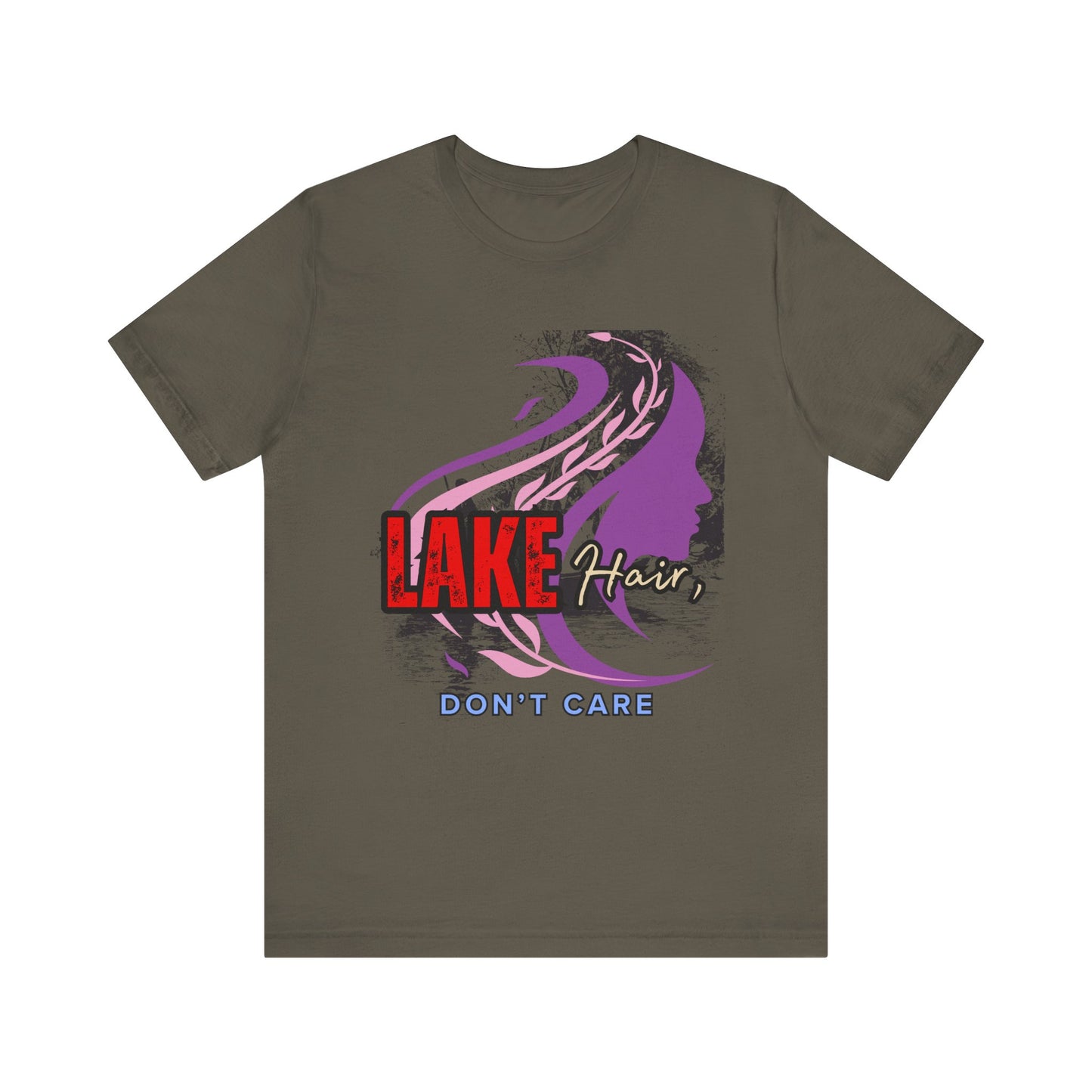 Lake Hair Don't Care Tee - Perfect for Summer Days, Lake Lovers, Beach Trips, Casual Wear, Vacation Tees, Gifts