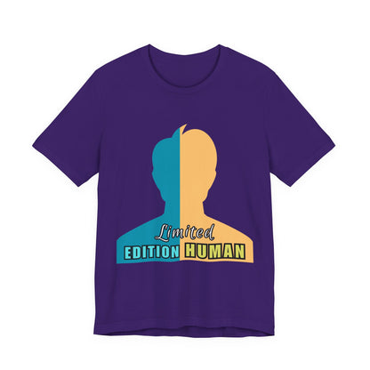 Limited Edition Human Tee - Unisex Jersey Short Sleeve T-Shirt, Casual Wear, Gift for Him/Her, Fun Birthday Gift, Trendy Graphic Tee