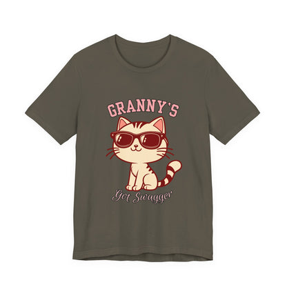 Cool Cat Grandma Tee | Fun Cat Shirt, Gifts for Cat Lovers, Quirky Quote Top, Cat Mom Gift, Casual Wear