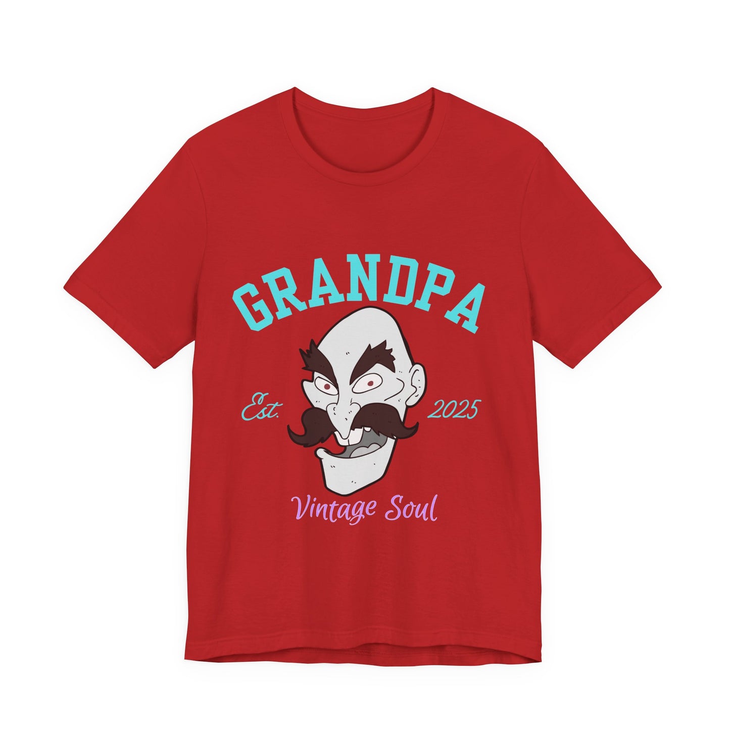 Grandpa Est 2025 Vintage Soul Tee, Funny Grandpa Gift, Unisex T-Shirt, Father's Day, Vintage Style, Gift for Grandpa