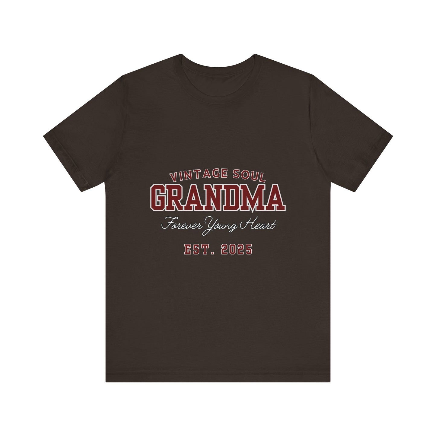 Vintage Soul Grandma Tee - Forever Young Heart, Birthday Gift, Family Reunion, Mothers Day Gift, Cute Grandma Shirt