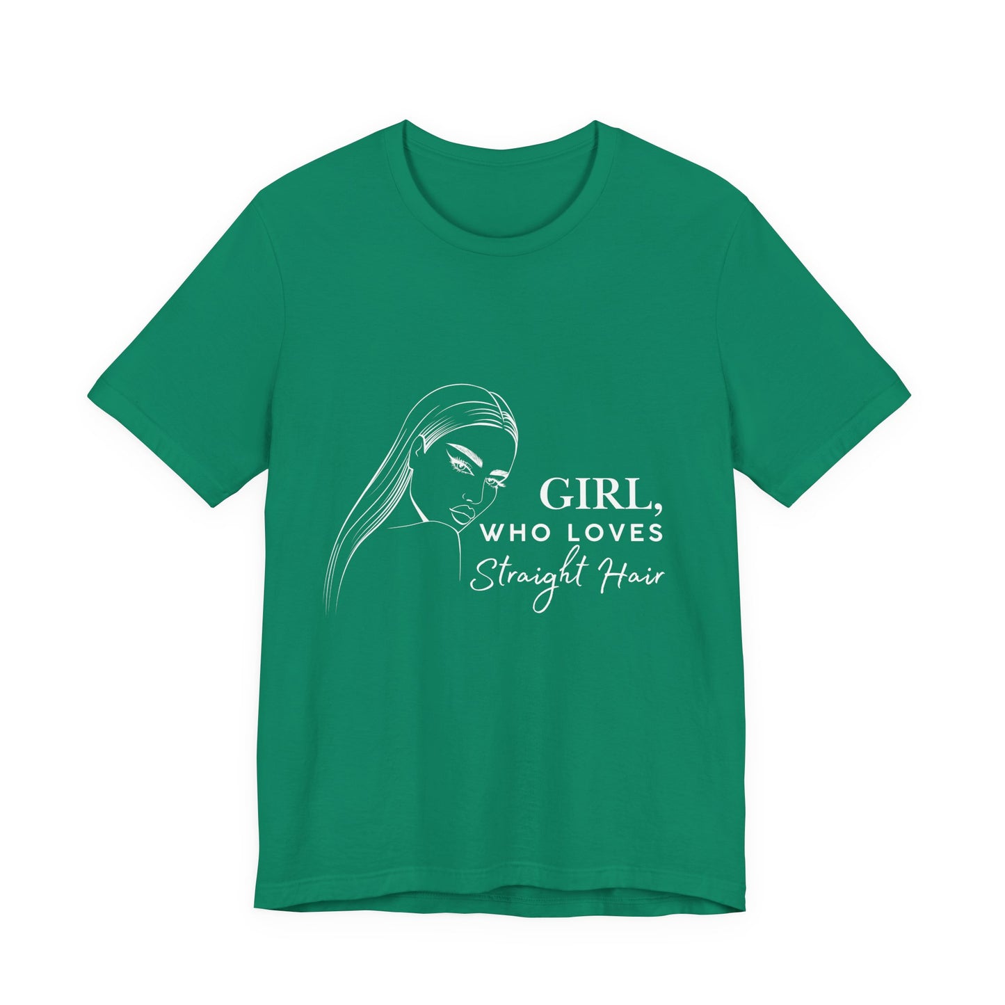 Girl Who Loves Straight Hair Tee, Unisex T-Shirt, Fashion Tee, Hair Lover Gift, Casual Outfit, Trendy Style