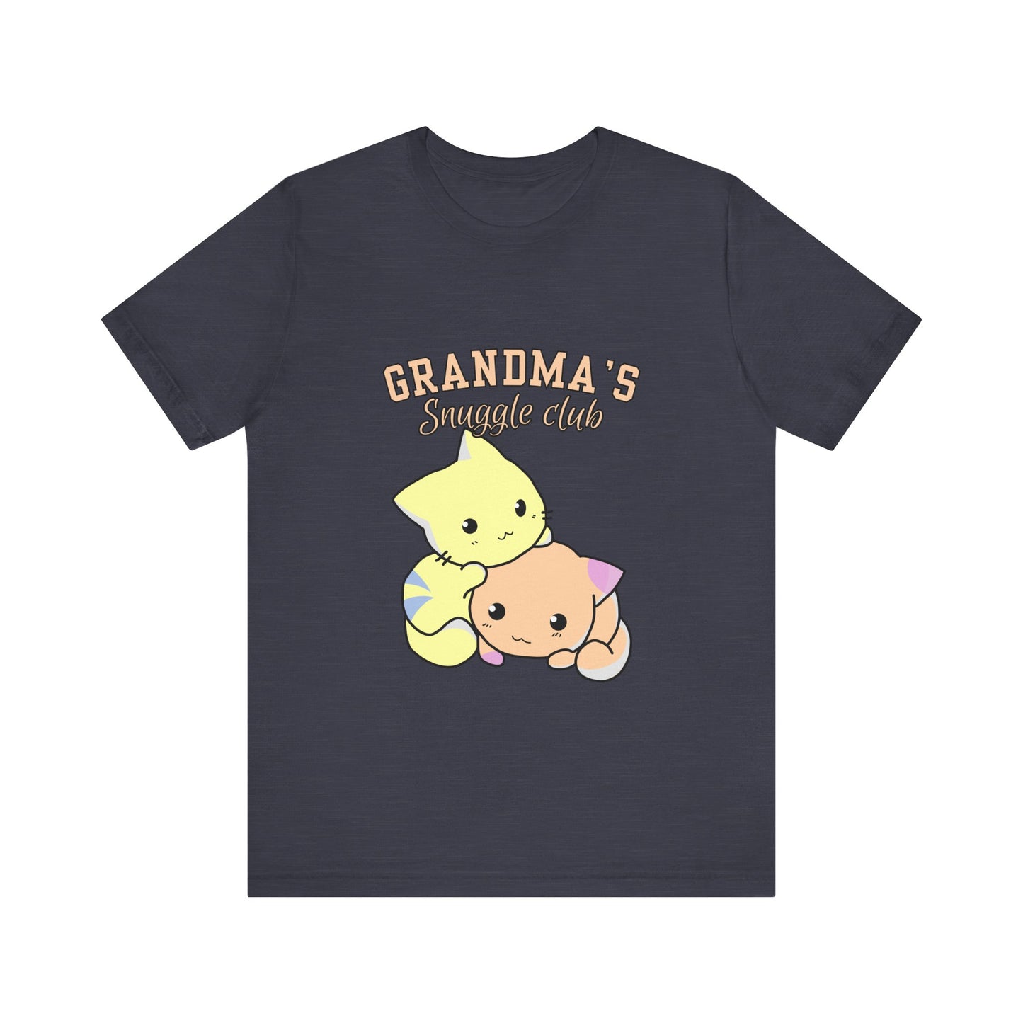 Grandma's Snuggle Club Tee, Cozy Gift for Grandma, Cute Cat Graphic Shirt, Family Gathering Outfit, Birthday Gift for Grandma