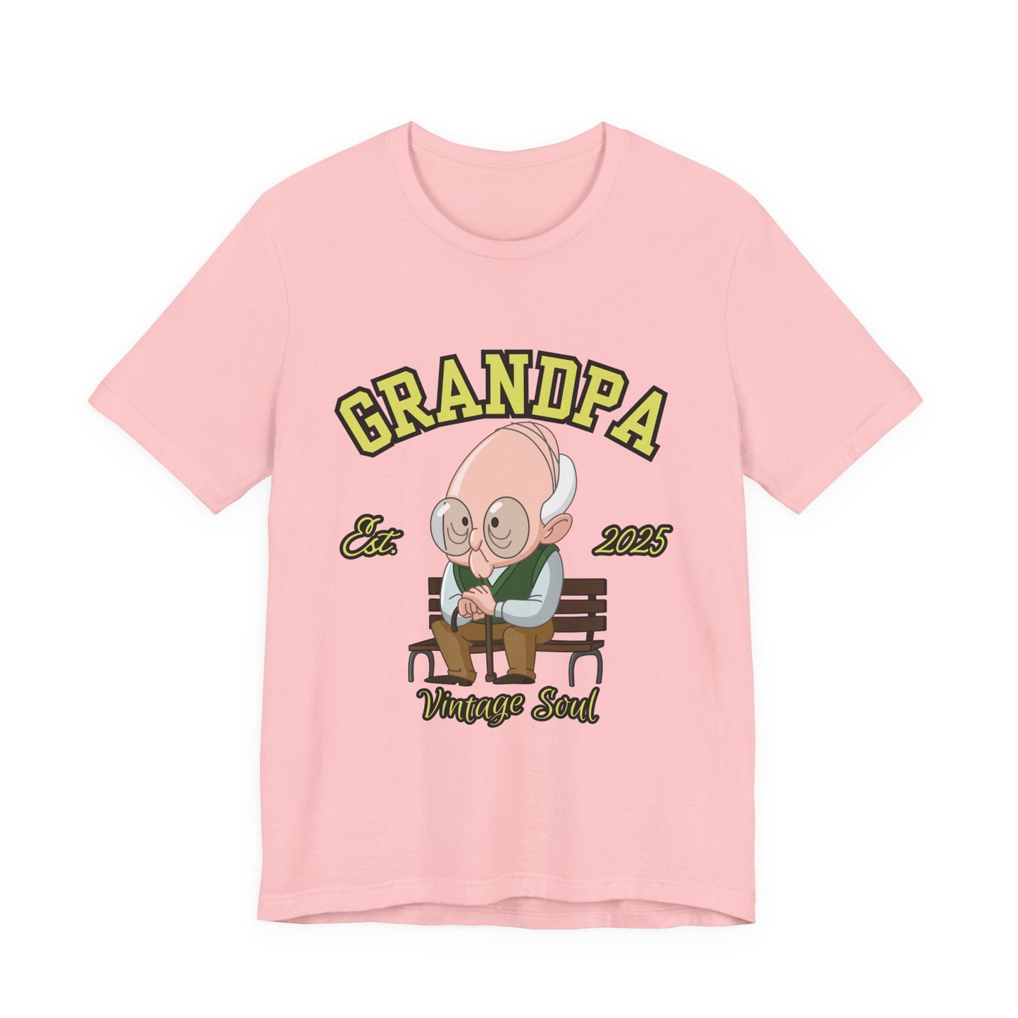 Vintage Grandpa Tee, Unisex Short Sleeve T-Shirt, Gift for Grandpa, Father's Day Outfit, Family Reunion Apparel, Nostalgic T-Shirt